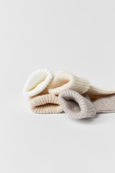 LOT DE QUATRE CHAUSSETTES COLORÉES - Beige clair de Zara - Image 2