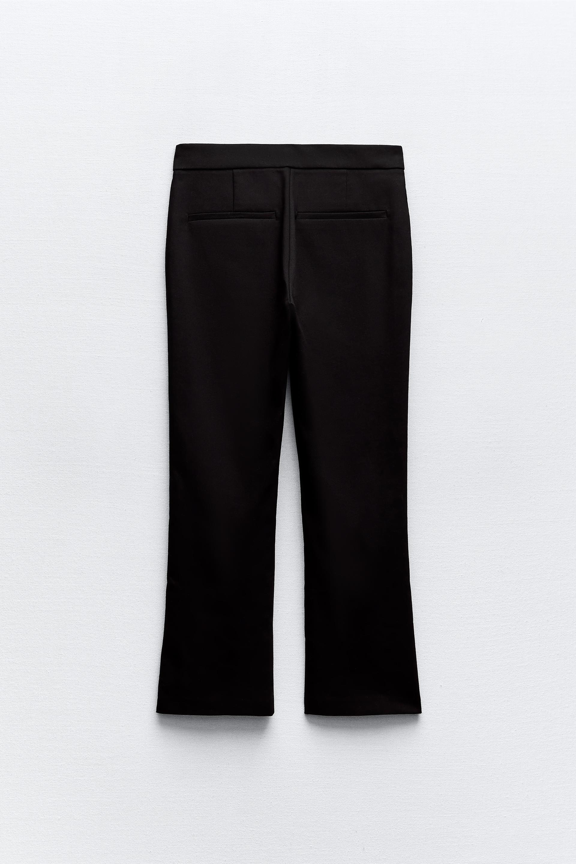 Zara, Pants & Jumpsuits, Zara Mini Flare Pants Intense Coral 7385259650