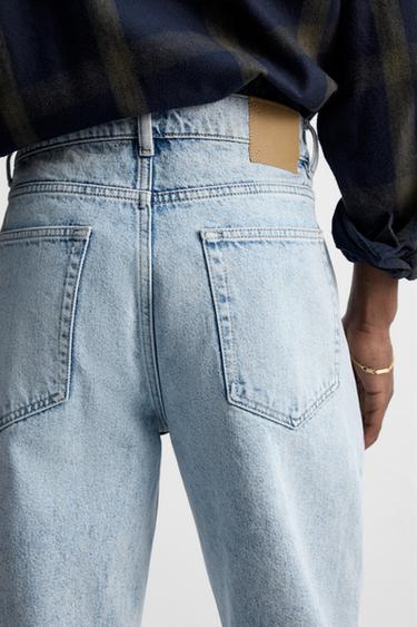 JEANS STRAIGHT FIT ANKLE - Azul claro de Zara