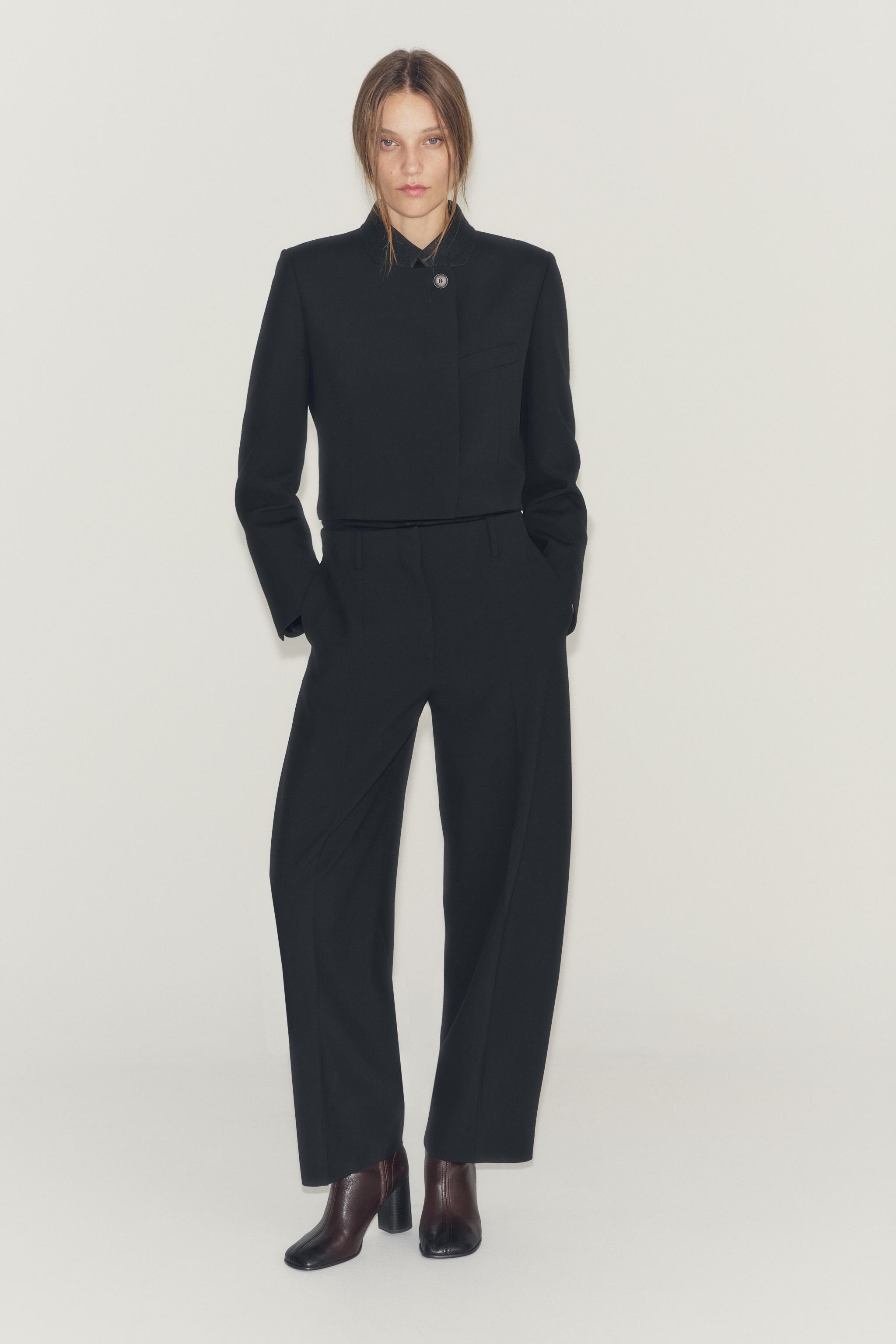 Zara ZW COLLECTION CROPPED BLAZER