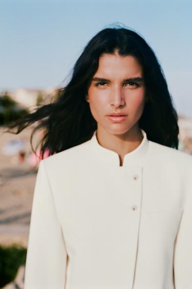 BLAZER CROP - Zuri hautsia, Zara-rena