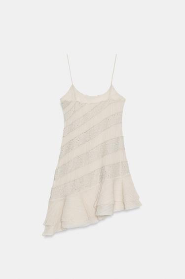 ROBE STYLE LINGERIE FANTAISIE - Rose clair de Zara - Image 7