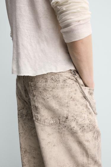 ABSTRACT PRINT BAGGY FIT TROUSERS - Printed by Zara - Image 5