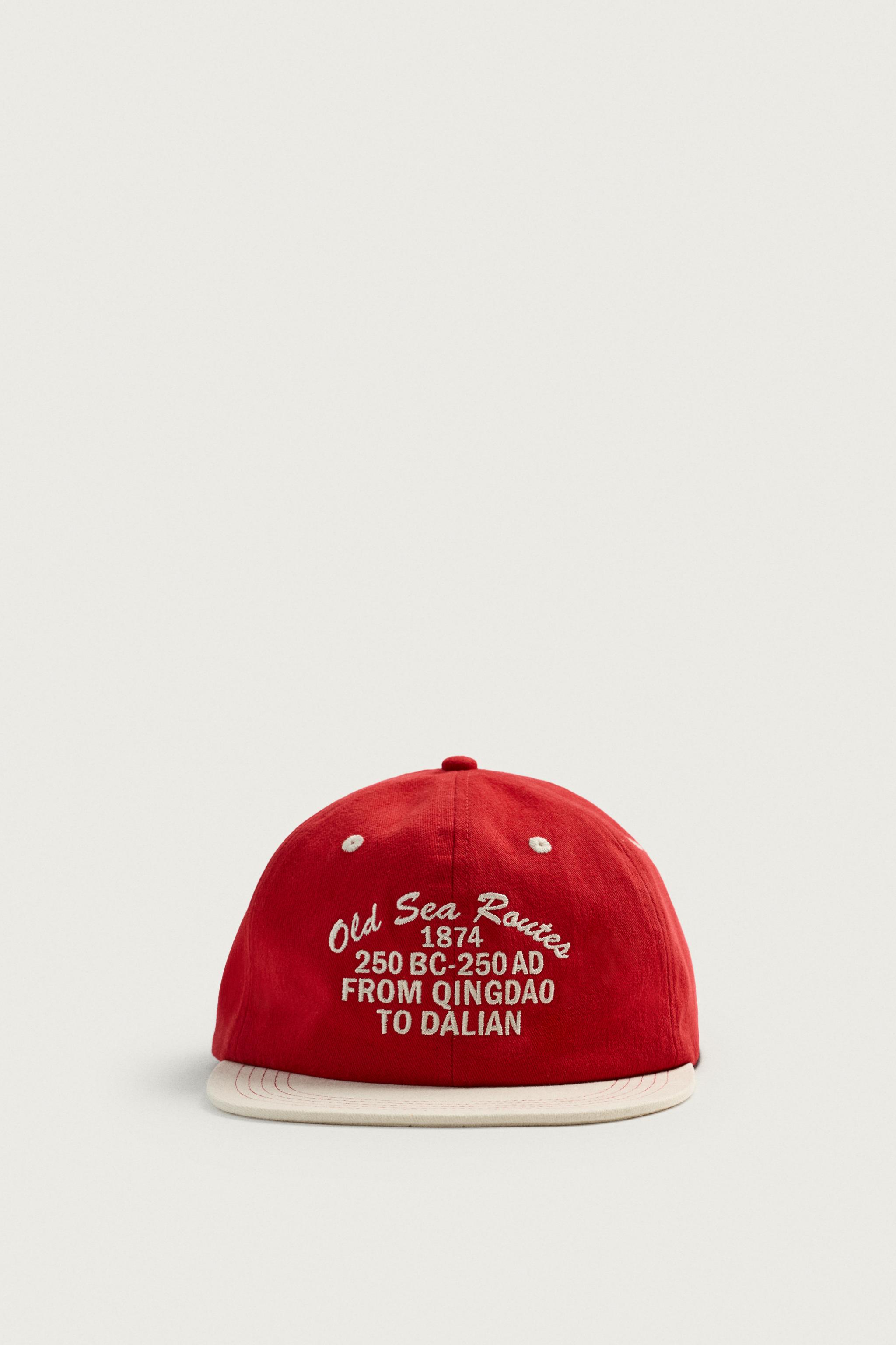 EMBROIDERED FLAT VISOR CAP