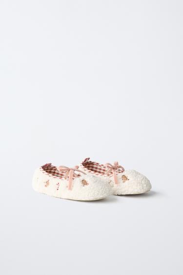 CHRISTMAS SLIPPERS - Ecru White by Zara
