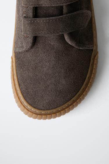 SPLIT SUEDE BAREFOOT TRAINERS - Brown by Zara - Image 4