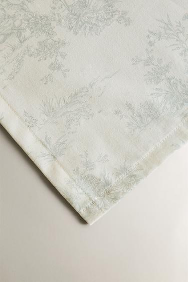 TOILE COTTON TABLECLOTH - Greenish by Zara - Image 2