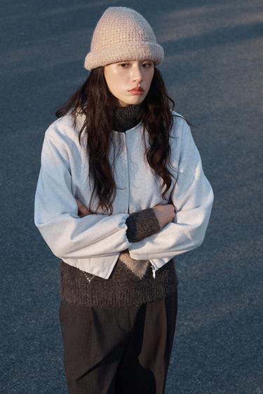 SOFT BOMBER JACKET - Ecru by Zara