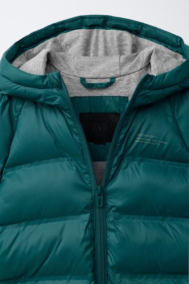 BLOUSON LÉGER DÉPERLANT - Vert / Bleu de Zara - Image 6