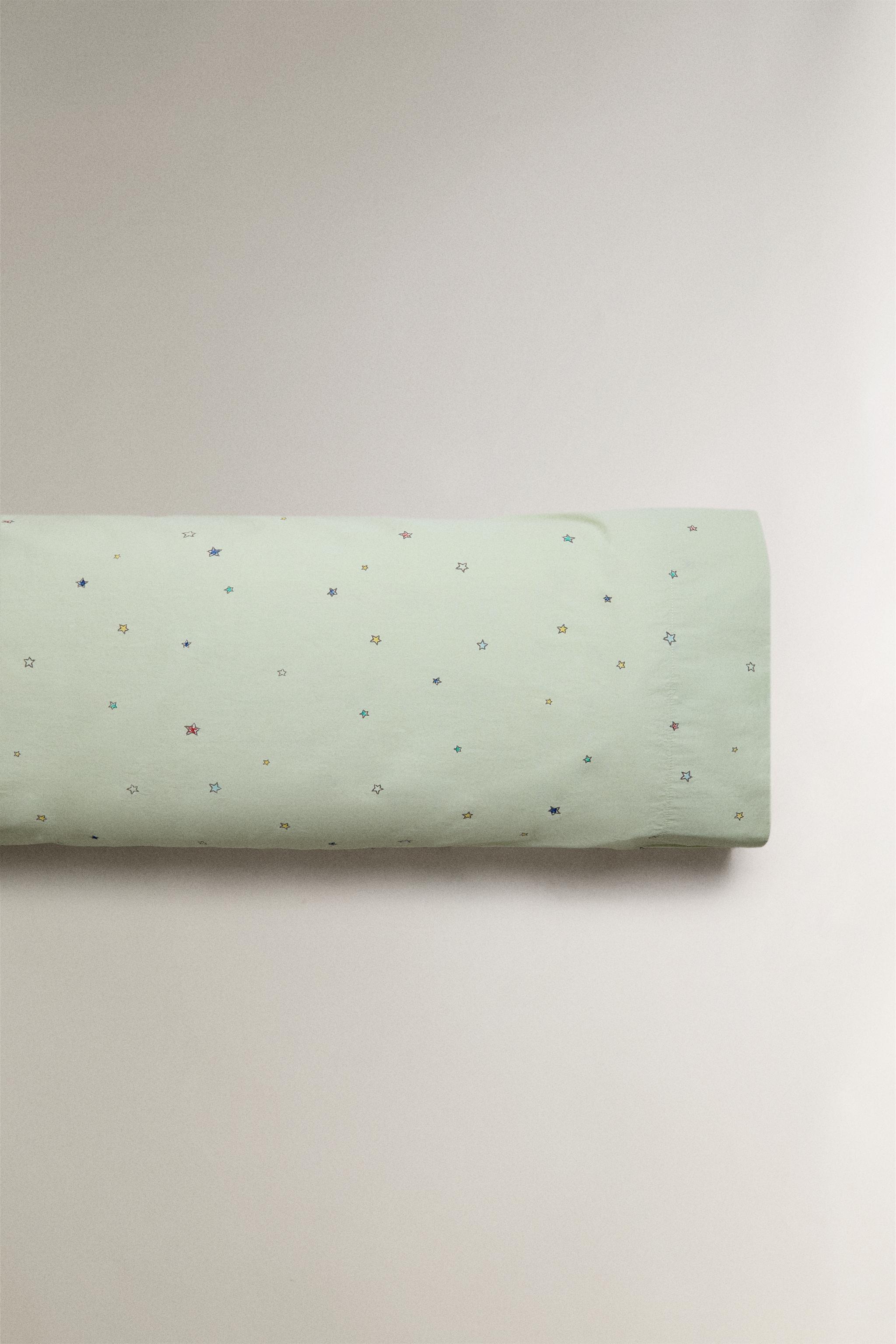 TAIE D’OREILLER ENFANT COTON ÉTOILES