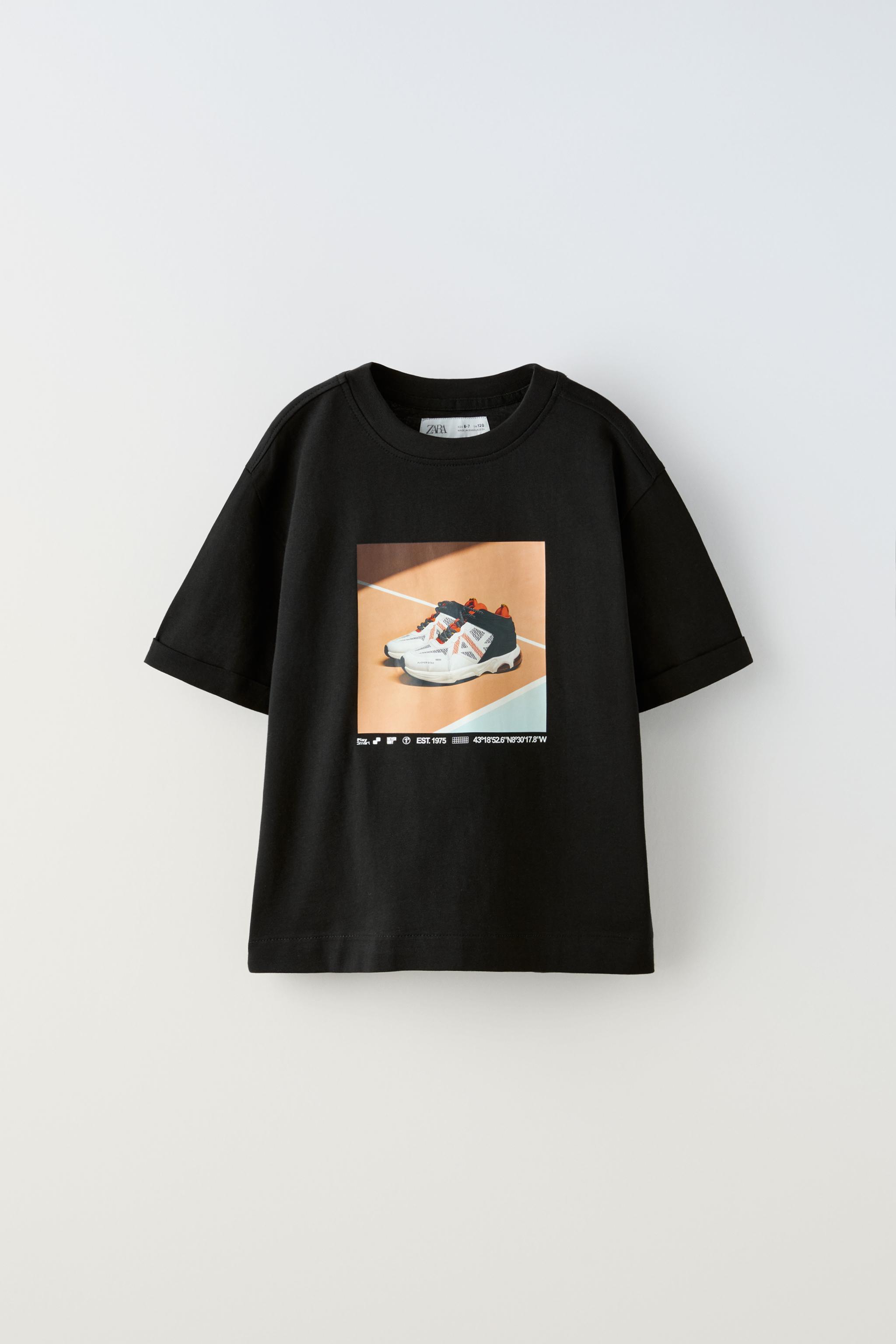 バスケットボール スニーカー Tシャツ - ブラック | ZARA Japan / 日本