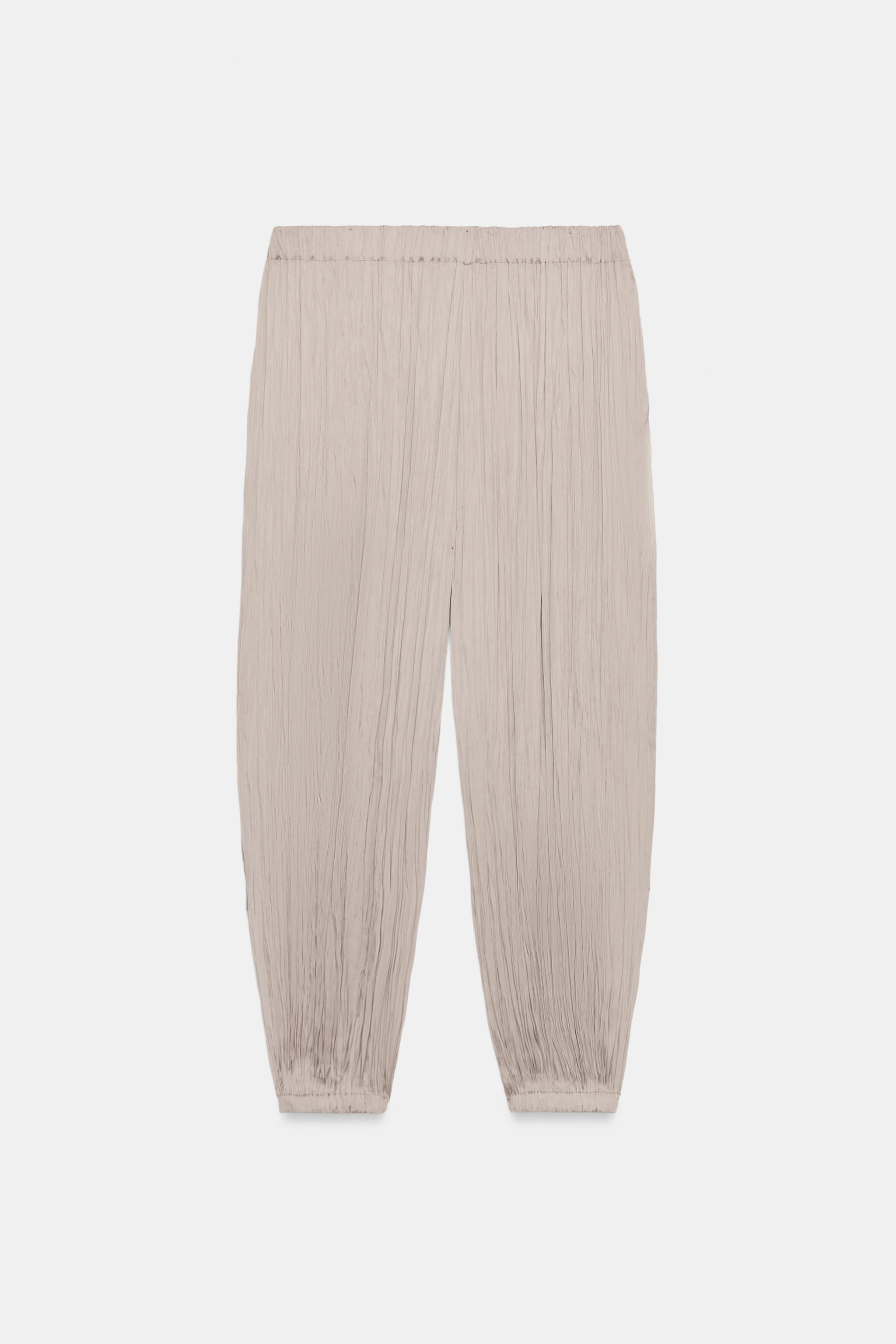 パンツ PLEATS PLEASE easy sarouel pants SAROUEL TROUSERS ZW COLLECTION - Brown / Taupe | ZARA South Africa