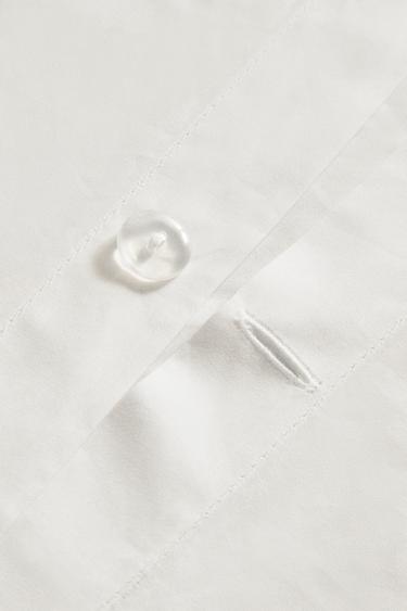 HOUSSE DE COUETTE PERCALE DE COTON (500 FILS) - Blanc de Zara - Image 3