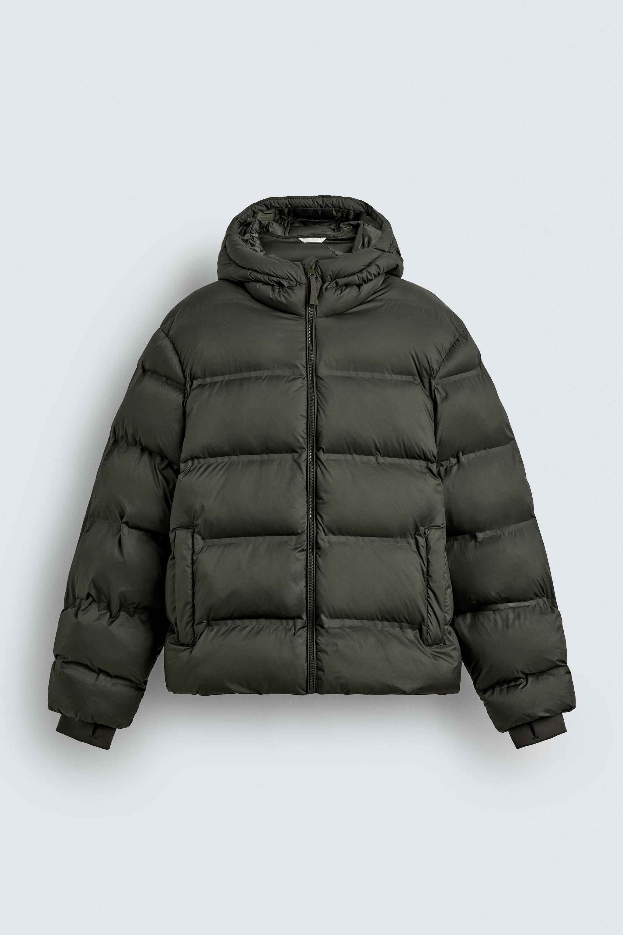 WATER REPELLENT HOODIE PUFFER JACKET