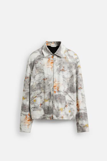 ABSTRACT PRINT JACKET - Orange by Zara - Image 7