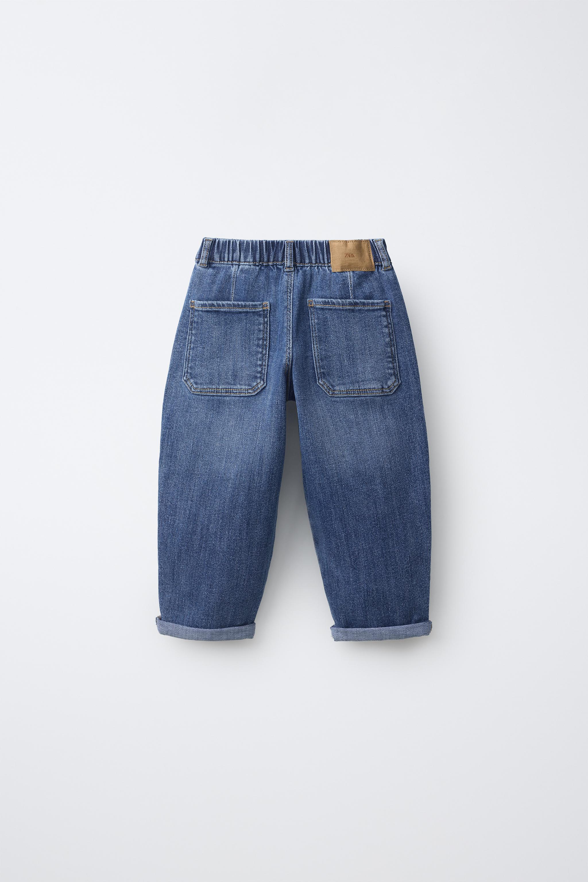 COMFORT BAGGY JEANS — Mid-blue