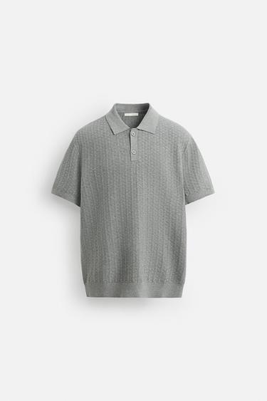 POLO PUNTO ESTRUCTURA - Gris vigoré de Zara