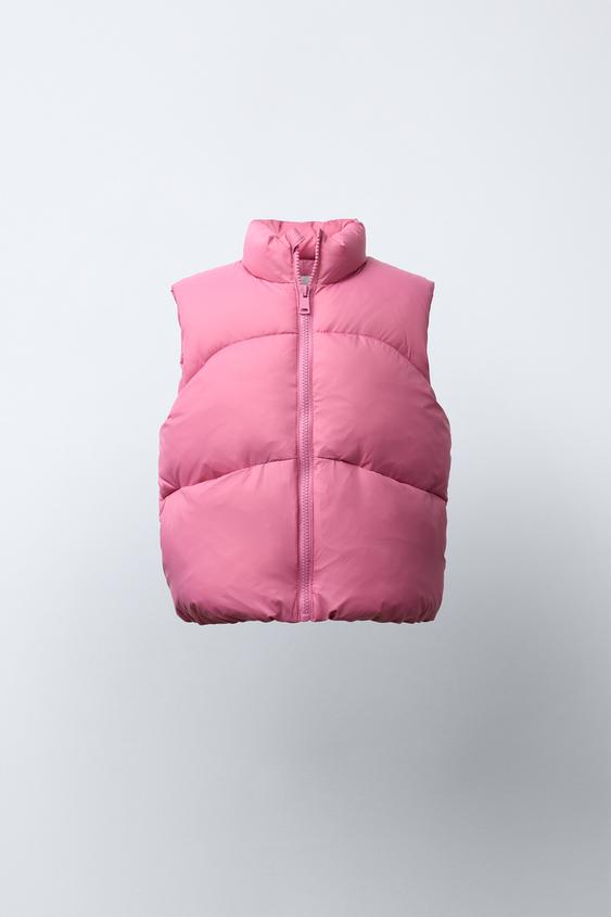 WATER-REPELLENT PADDED GILET - Mid-pink by Zara - Image 0