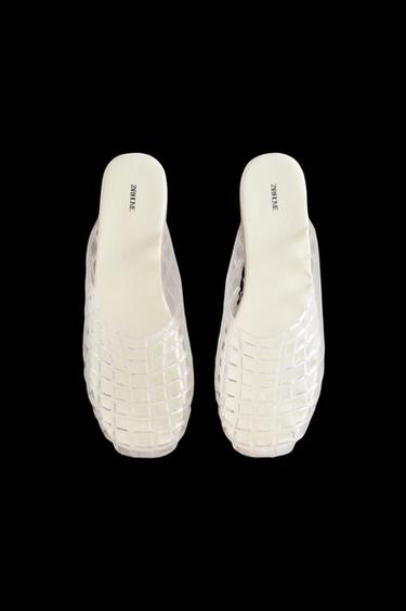 OFFENE PANTOFFELN JELLY - Weiß von Zara