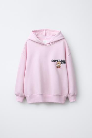 Zara CAPYBARA CAPYFUN © HOODIE - Pink - Image 0