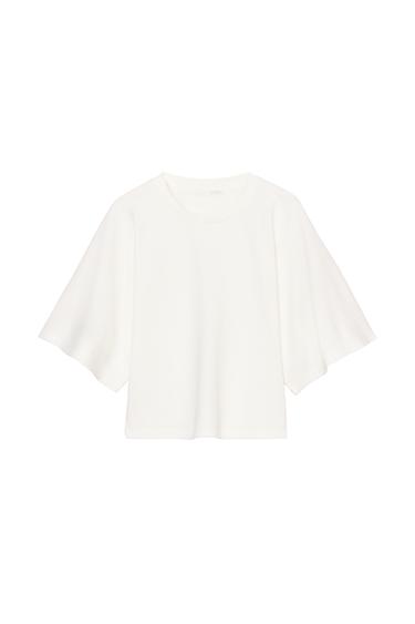 CAPE SLEEVE SWEATSHIRT - Ecru by Zara