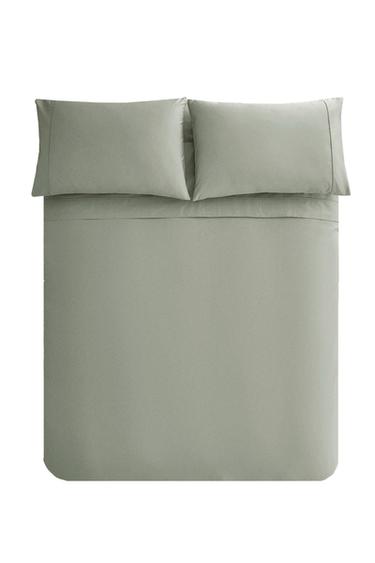 PERCALE DUVET COVER (300 THREAD COUNT) - Sea green by Zara