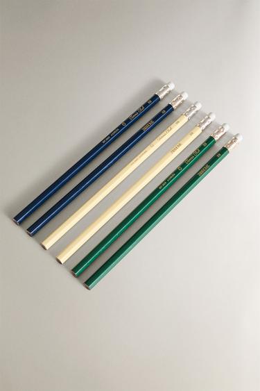 SET OF TENNIS PENCILS (SET OF 6) - Blue green by Zara - Image 1