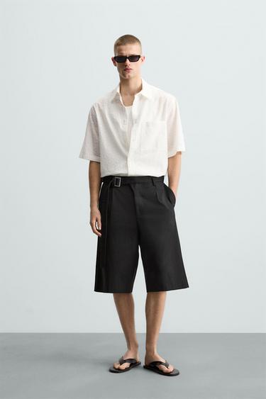 GEOMETRIC EMBROIDERY SHIRT - White by Zara - Image 0