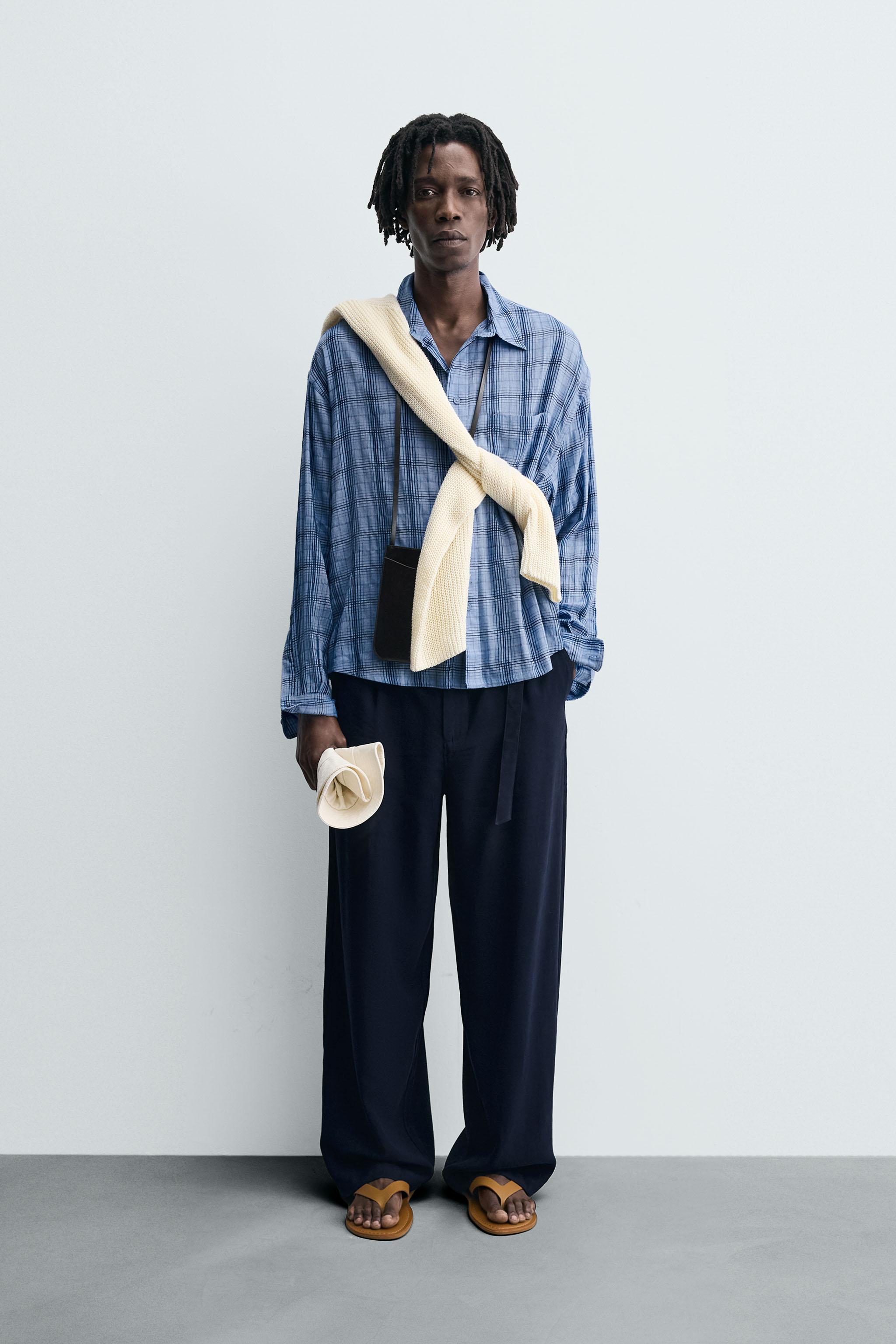 CHEMISE FLUIDE À CARREAUX