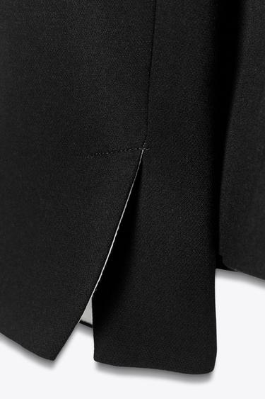 FITTED BLAZER WITH SHOULDER PADS - Black by Zara - Image 8
