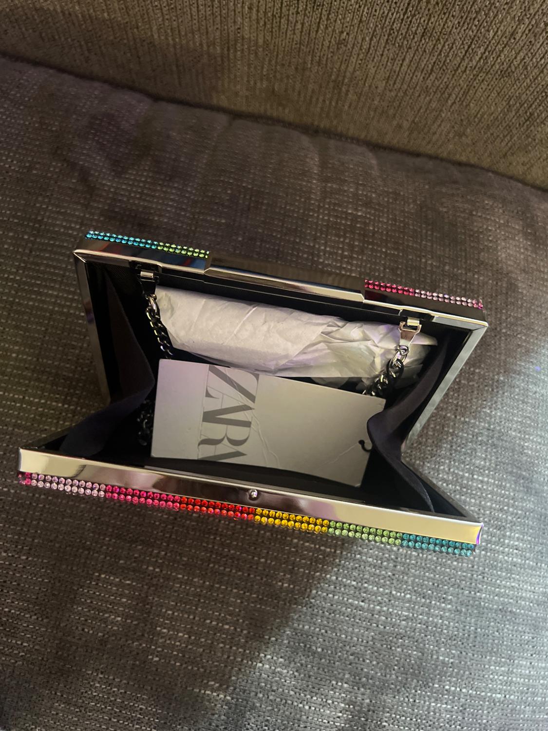 MULTICOLOR RHINESTONE CLUTCH - Image 5