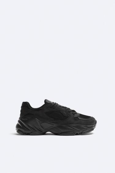 CHUNKY MULTI-PIECE TRAINERS - Black by Zara