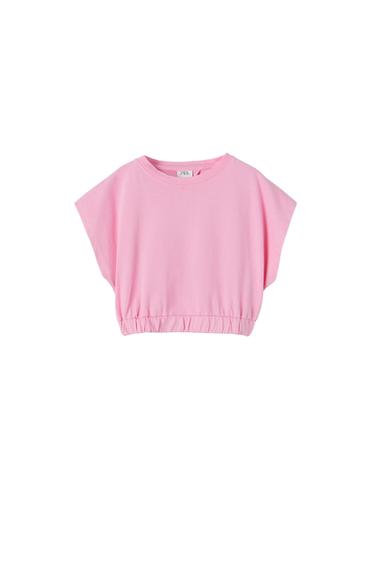 CUT-OUT CROPPED T-SHIRT