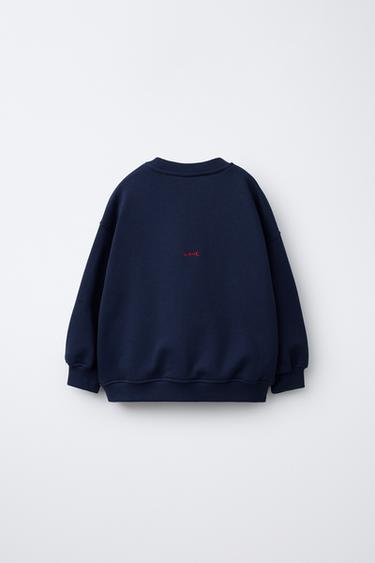 ORFAYO © EMBROIDERED DRAWINGS SWEATSHIRT - Blue by Zara - Image 1