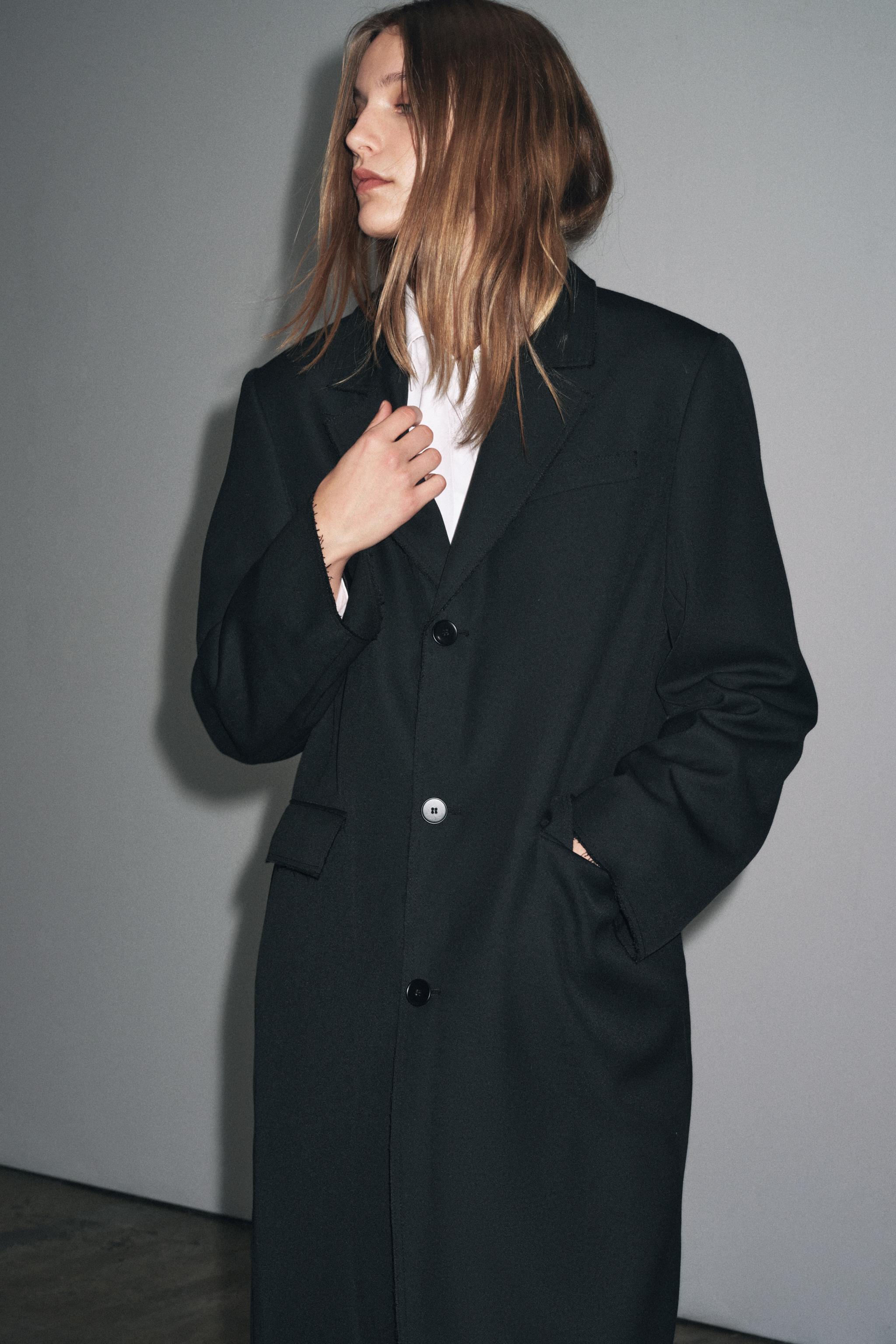 ZARA ショートウールブレンドコート ネイビー ZARA ショートウールブレンドコート ネイビー 新品 ZARA ザラ