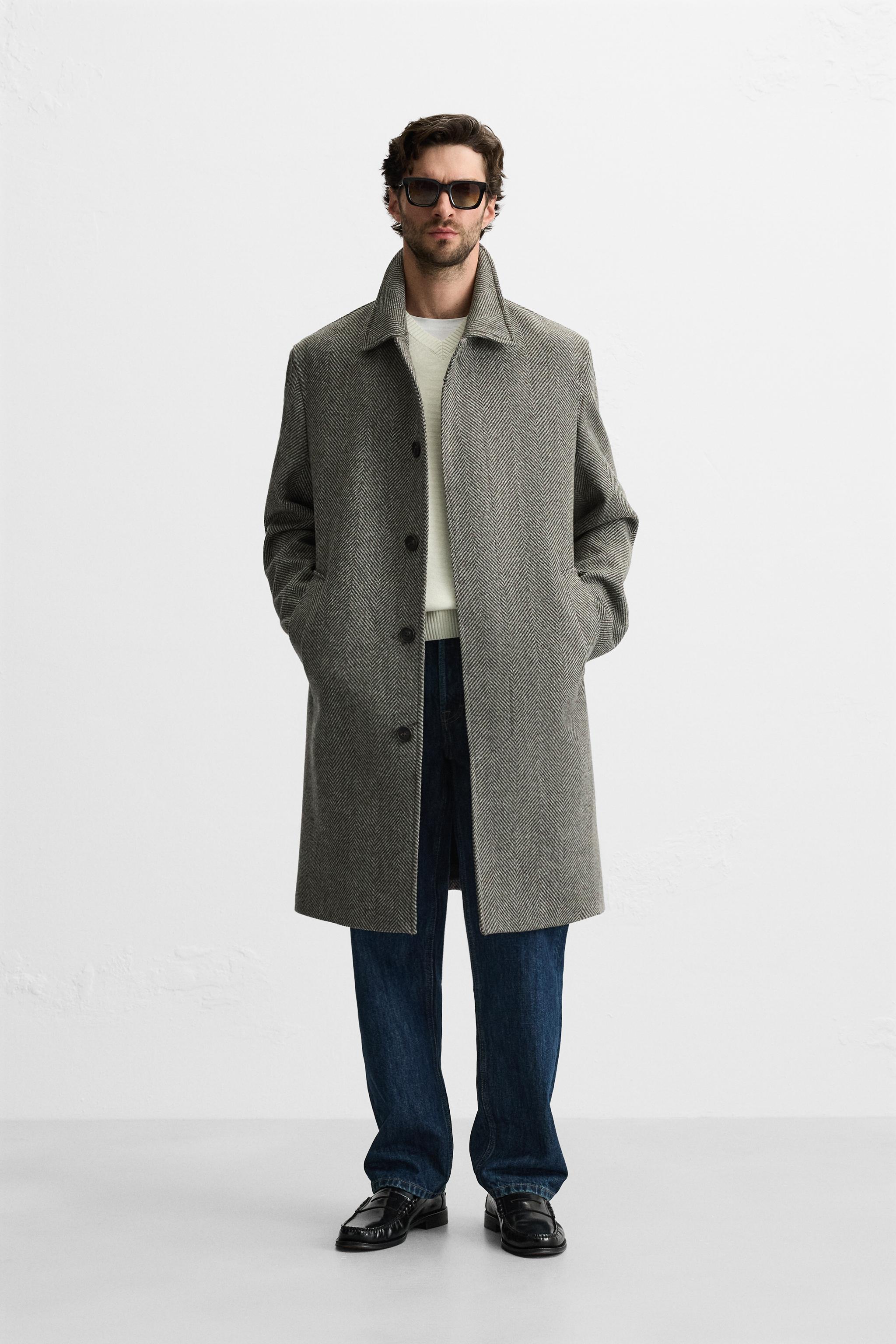 Overcoat zara man online