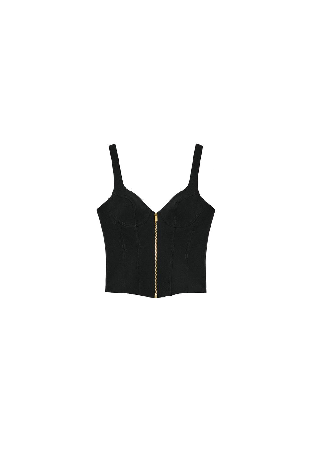 ZIPPER CORSET TOP - image 3