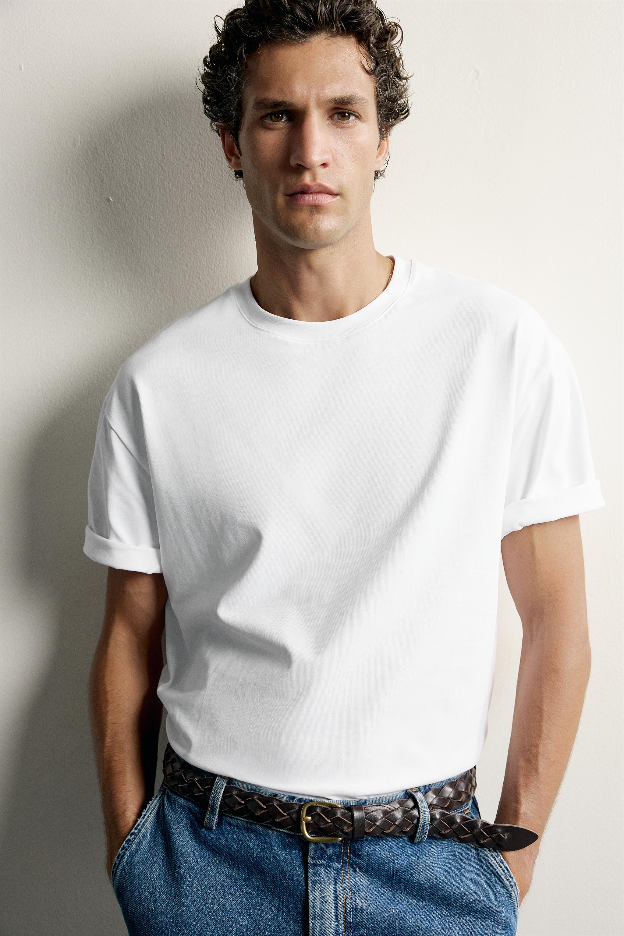 Zara 3’LÜ BASIC HEAVYWEIGHT T-SHIRT PAKETİ /03 görsel 8