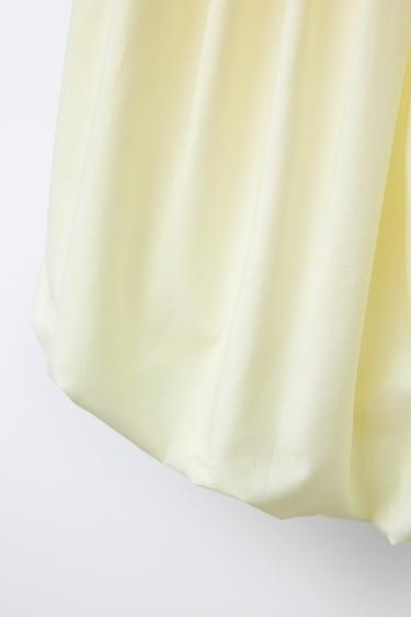 TECHNICAL BALLOON SKIRT - Light yellow by Zara - Image 3