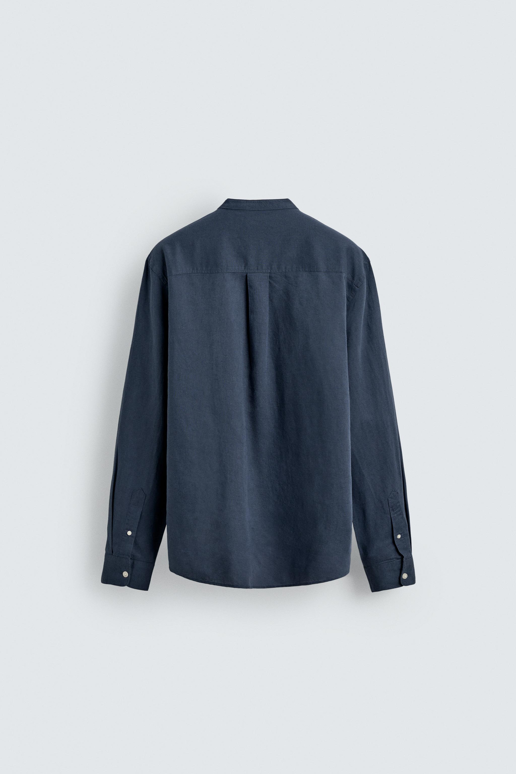RELAXED FIT LINEN - COTTON SHIRT
