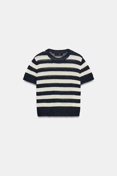 ҚЫСҚА ЖЕҢДІ ТОҚЫМА ТОП - жолақтар Zara компаниясынан