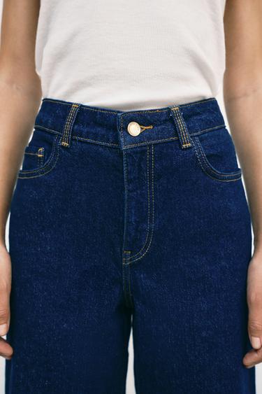 JEAN Z1975 JUPE-CULOTTE TAILLE HAUTE CONFORT - Bleu de Zara - Image 3