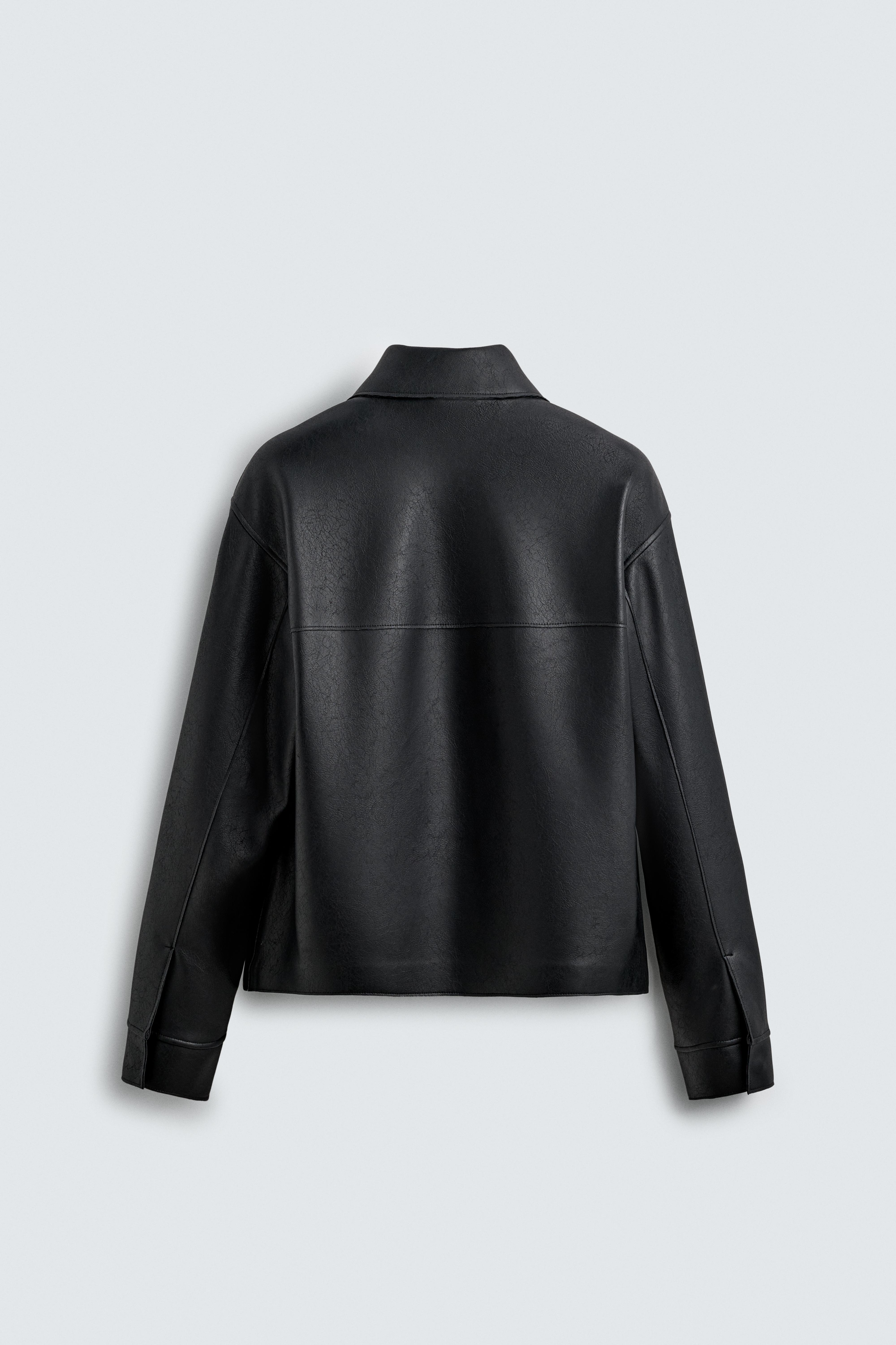 フェイクレザージャケット - ブラック | ZARA Japan / 日本