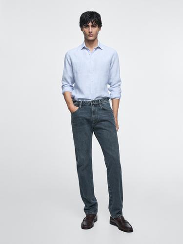 Jean tapered fit - Bleu de Zara - Image 0