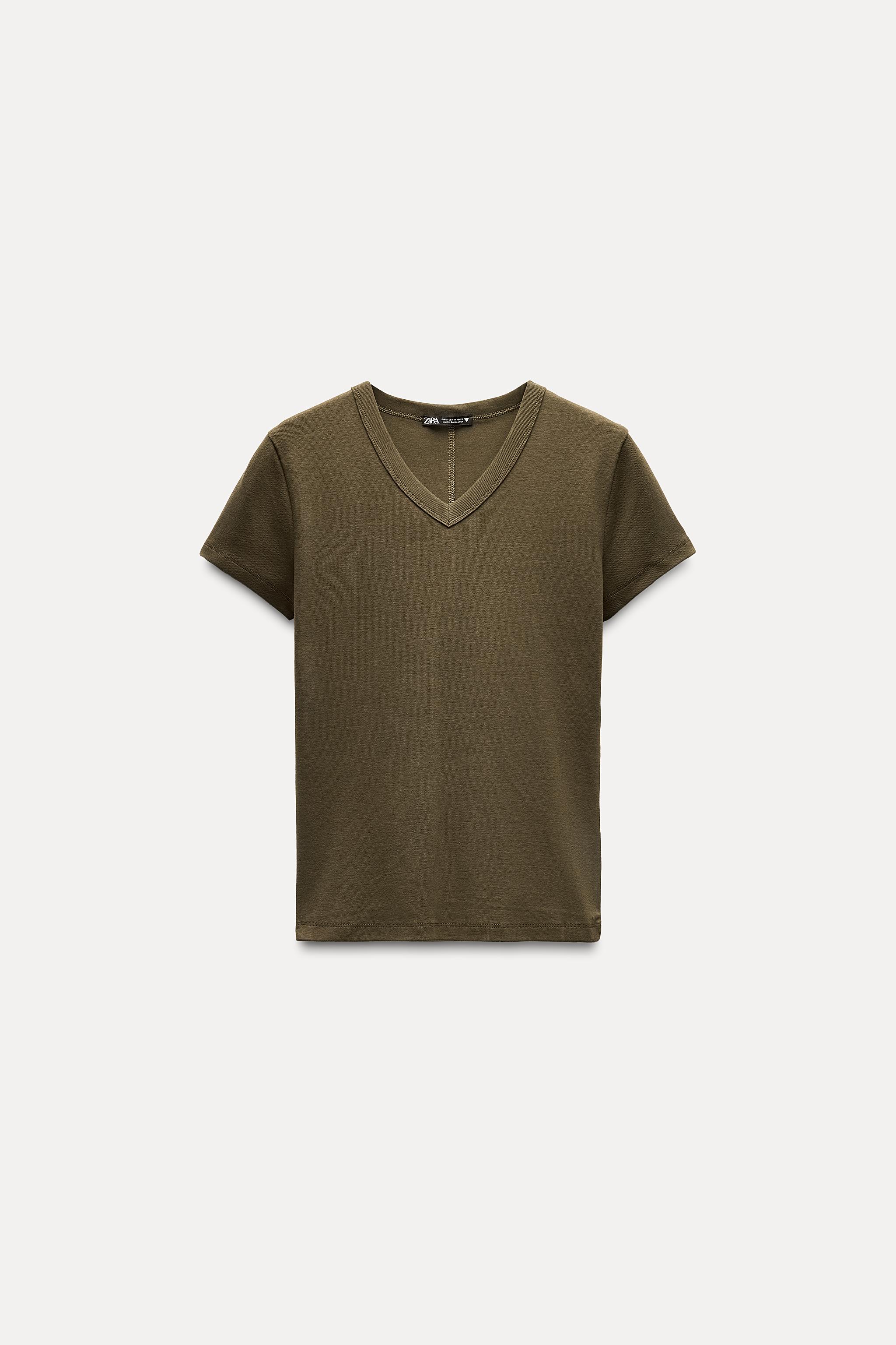 コレクション zara vネックtシャツ 透ける