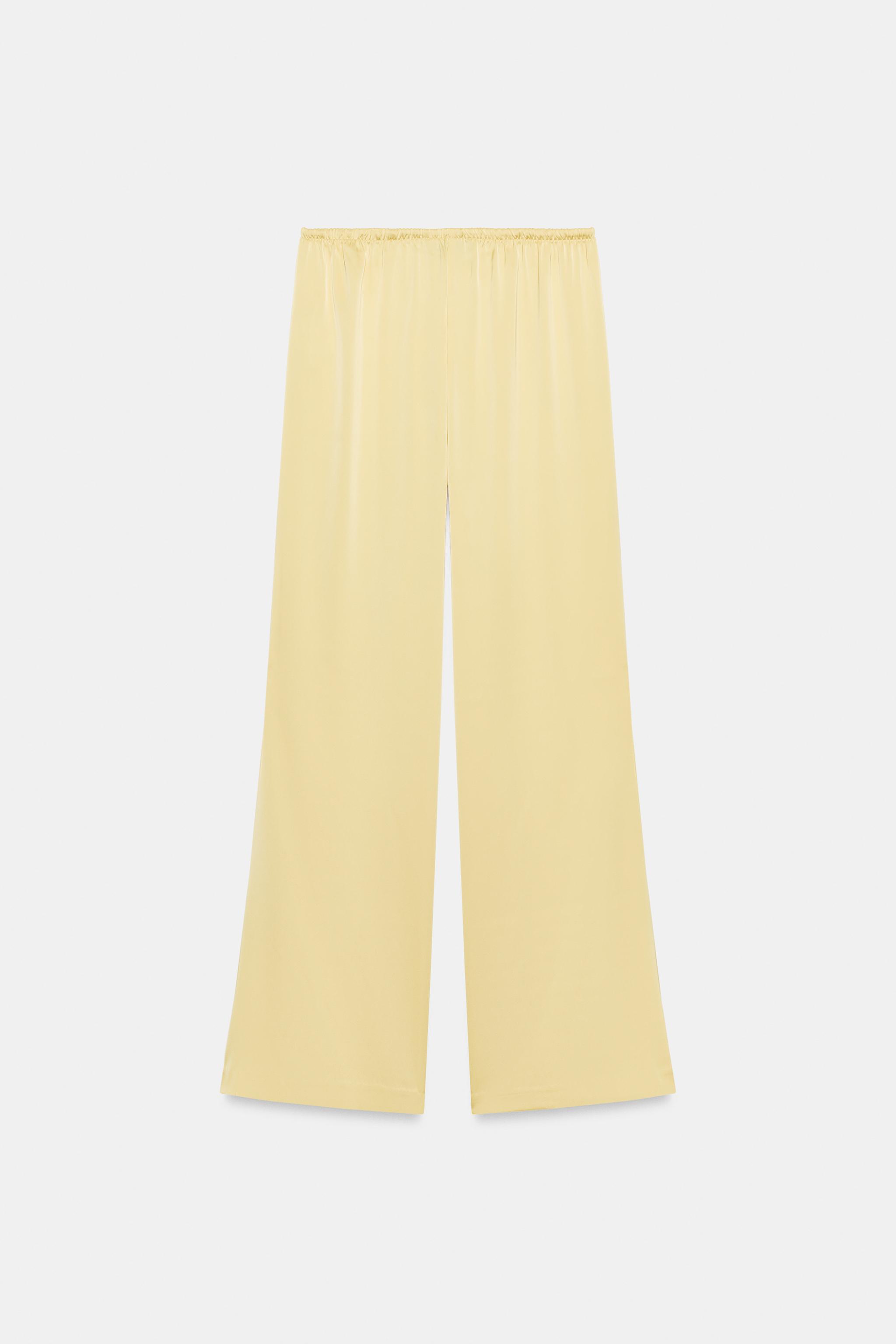 DRAWSTRING SATIN PANTS