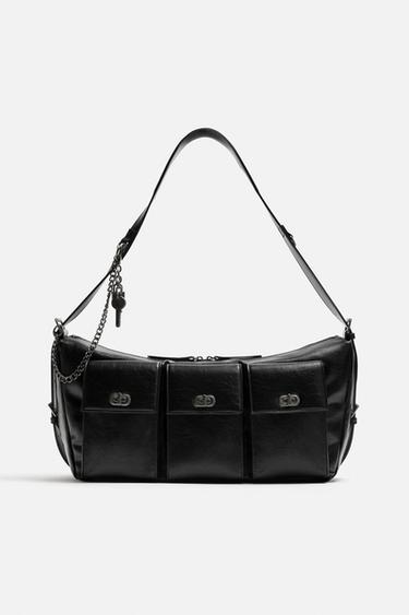 BANDOLERA MULTIBOLSILLOS - Negro de Zara