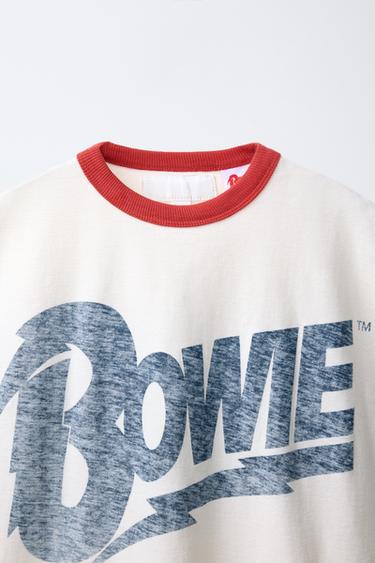 T-SHIRT AVEC IMPRIMÉ BOWIE™ - Écru de Zara - Image 2