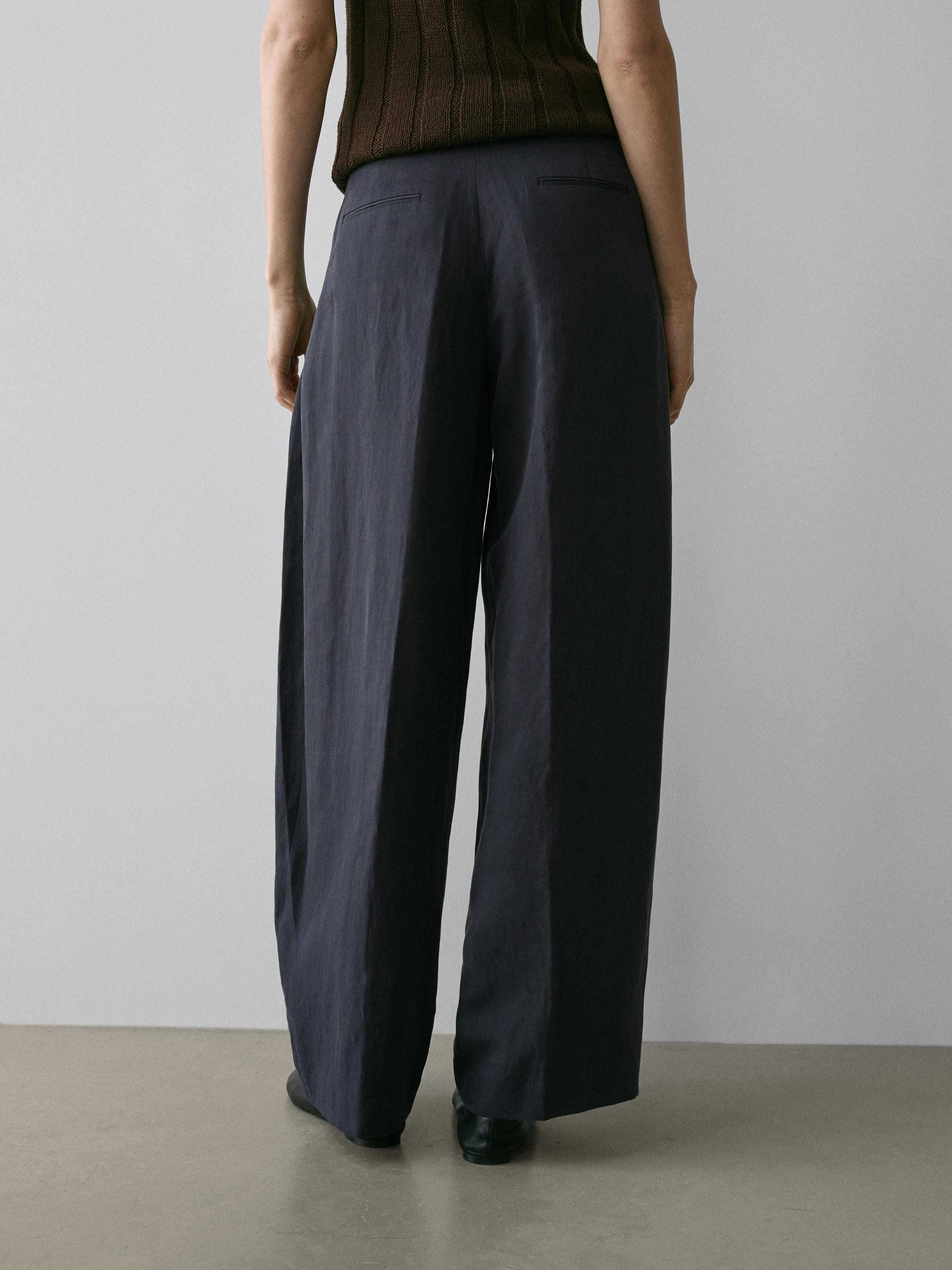 Pantalon fluide à pinces