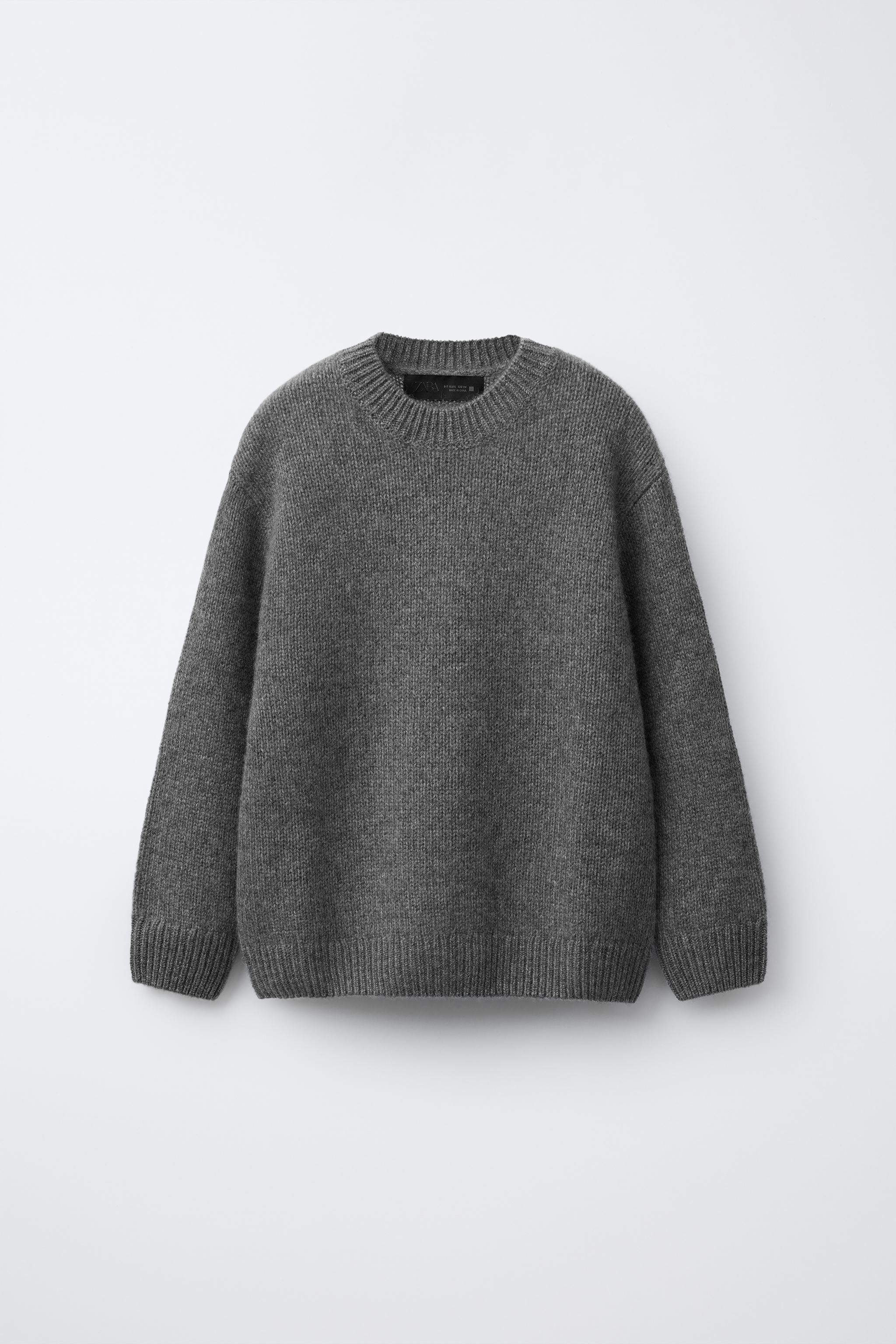 100% CASHMERE SWEATER - Blue / Black | ZARA Canada